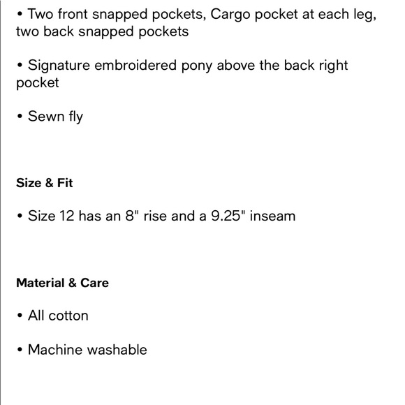 Polo Ralph Lauren Boys Size 6 White Ripstop Cargo Shorts - Picture 15 of 15